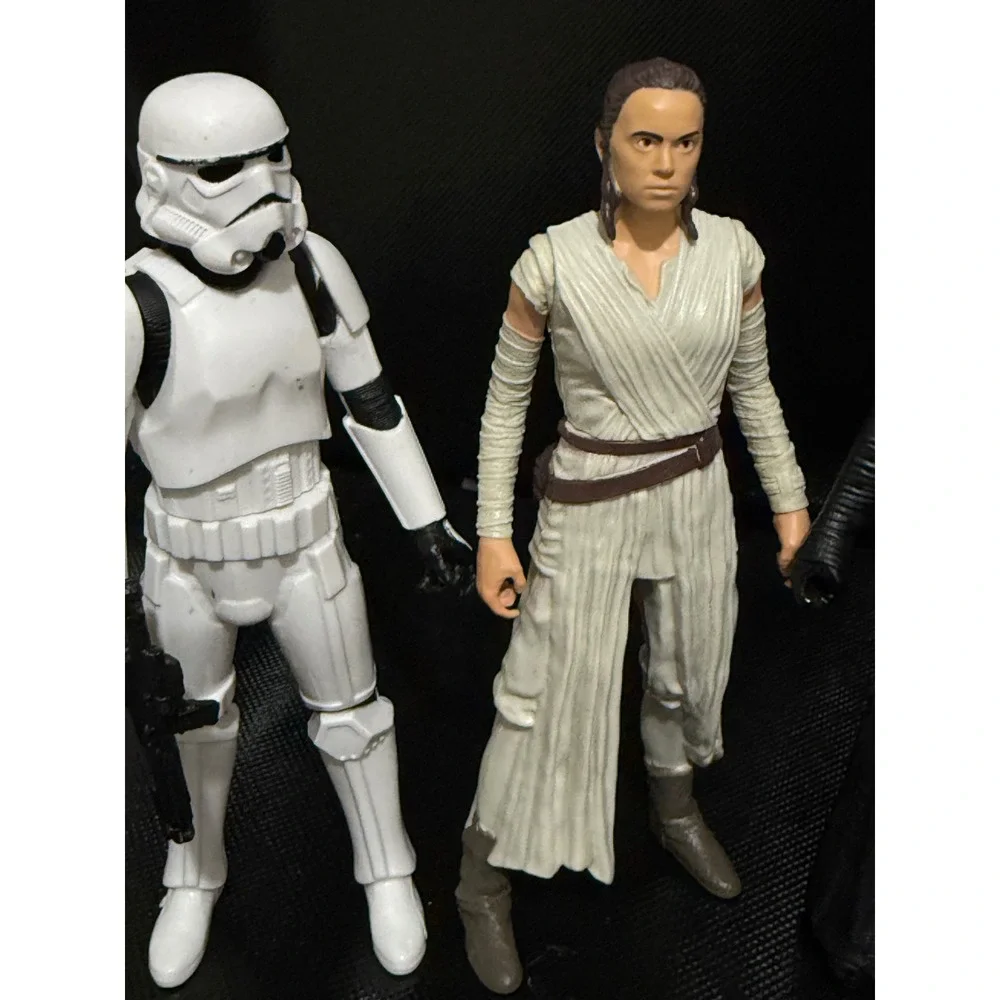 Star Wars Action Figures Lot: Stormtrooper, Rey, Kylo Ren, Darth Maul Collection